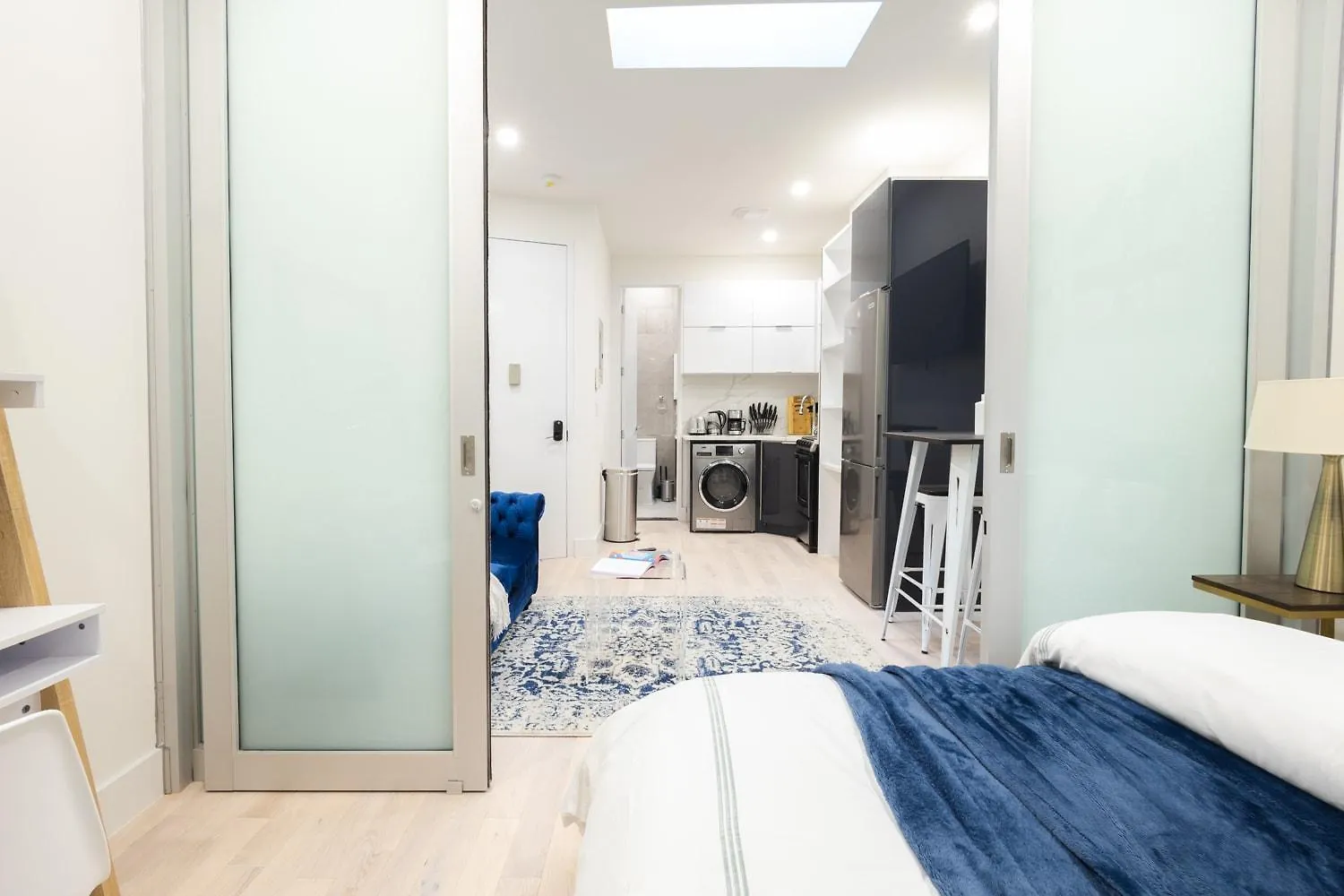 317-4C New Modern 1Br W&D Walk To Central Park Nueva York
